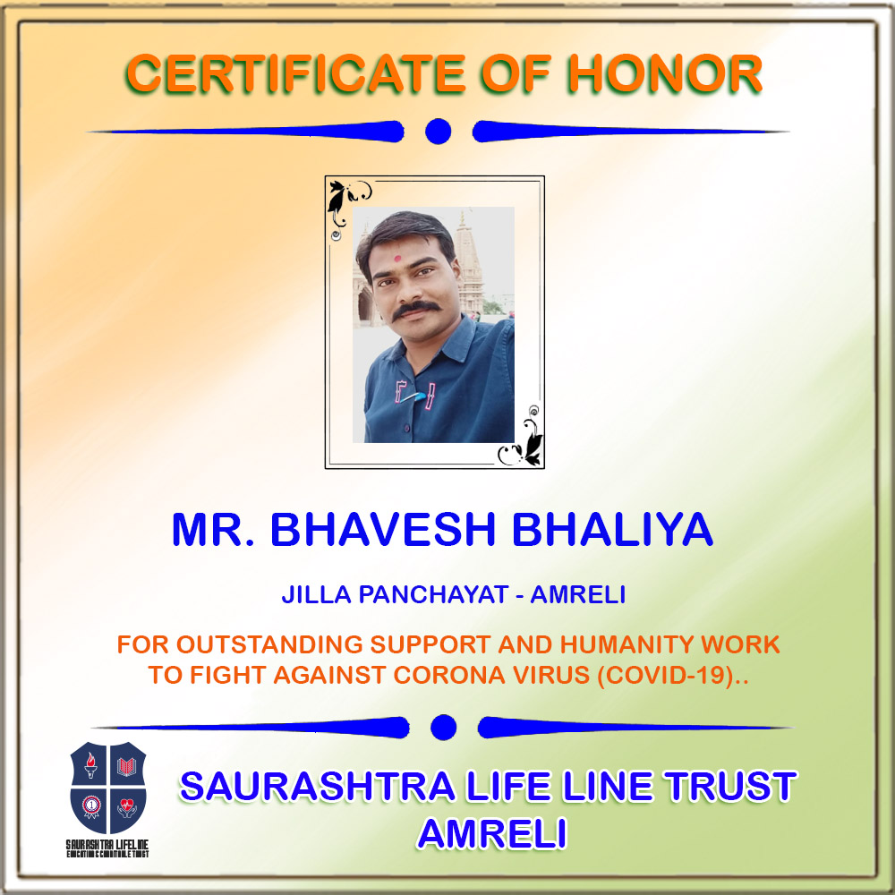 Certificate of Honor